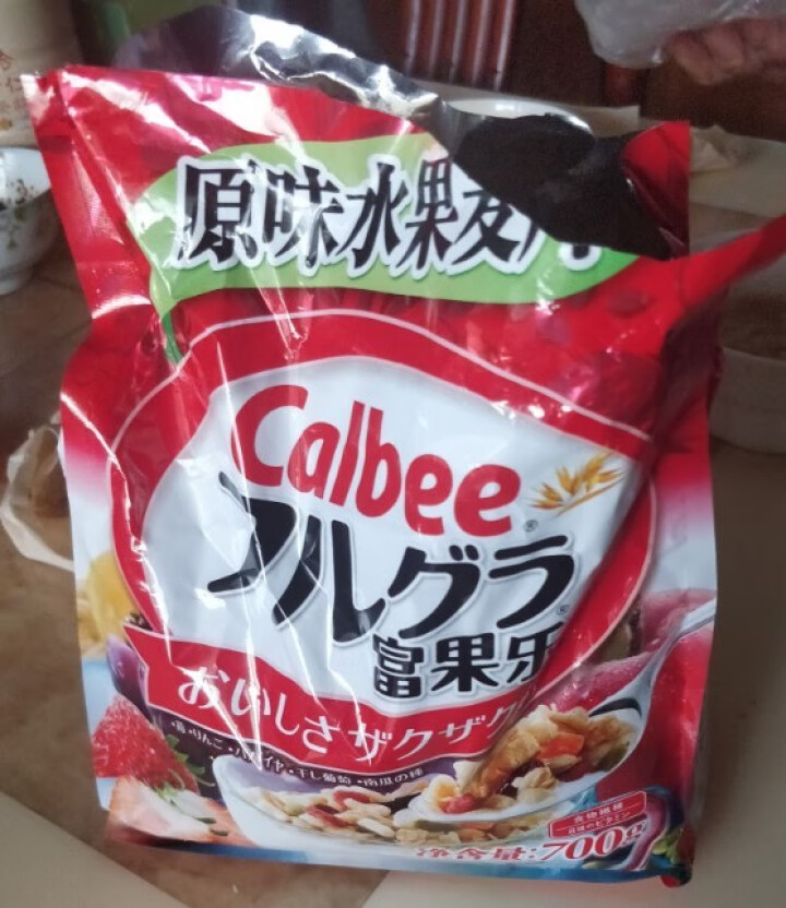 卡乐比（Calbee） 日本进口京都富果乐水果谷物燕麦片 即食冲饮代餐 营养早餐 经典原味700g/袋怎么样，好用吗，口碑，心得，评价，试用报告,第4张