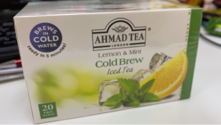 亚曼茶AHMAD TEA冷泡绿茶 柠檬果干薄荷绿茶包 进口冷萃工艺 2g*20袋怎么样，好用吗，口碑，心得，评价，试用报告,第3张