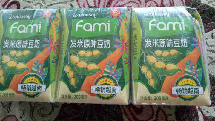 越南进口fami发米低脂豆奶200ml*18盒原味减糖早餐豆奶饮品植物蛋白饮料 礼盒端午送礼佳品 （原味）200ml*6盒怎么样，好用吗，口碑，心得，评价，试用,第3张