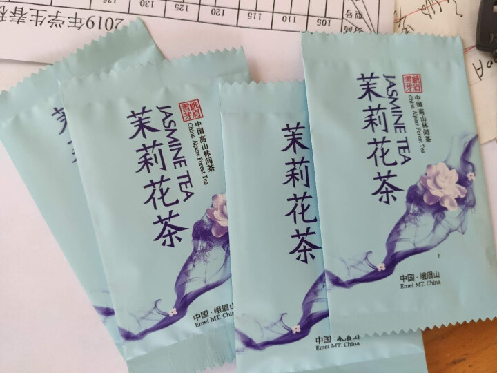 峨眉雪芽 茶叶 茉莉花茶48克/袋 浓香型花毛峰茶叶花茶自饮装怎么样，好用吗，口碑，心得，评价，试用报告,第4张