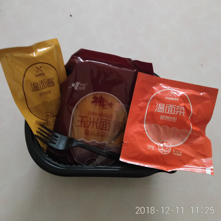 阿拉里延边朝鲜族玉米面条温面干冷面带汤料粗粮方便装243g 玉米温面怎么样，好用吗，口碑，心得，评价，试用报告,第3张