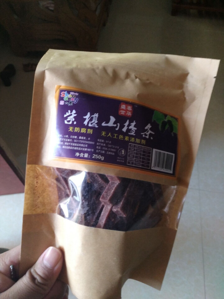 山楂条 办公休闲零食 蜜饯果干 山楂制品 250g*1袋 桑葚山楂条怎么样，好用吗，口碑，心得，评价，试用报告,第4张