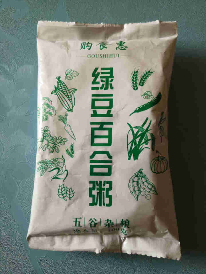 购食惠 绿豆百合粥100g（大米、绿豆、百合）混合粥米粥料五谷杂粮粗粮熬粥怎么样，好用吗，口碑，心得，评价，试用报告,第2张