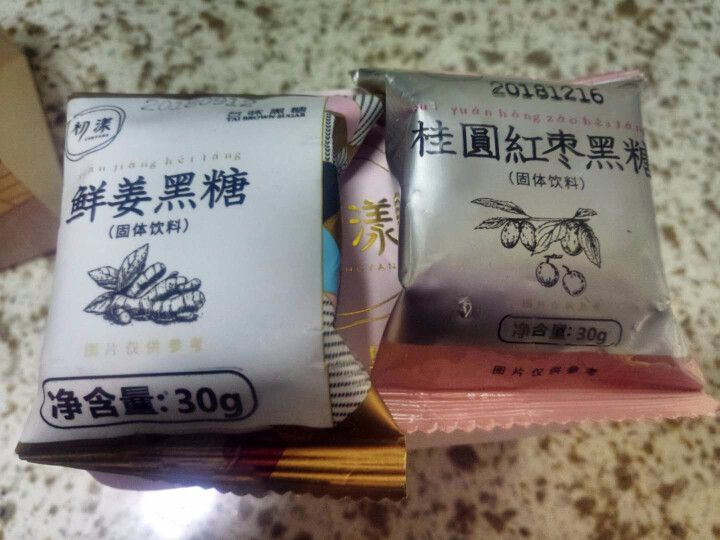 台湾风味黑糖姜茶初漾大姨妈茶月经经期例假驱寒姜母茶桂圆红枣红糖姜茶 0元试饮（1颗鲜姜+1颗桂圆红枣）怎么样，好用吗，口碑，心得，评价，试用报告,第4张