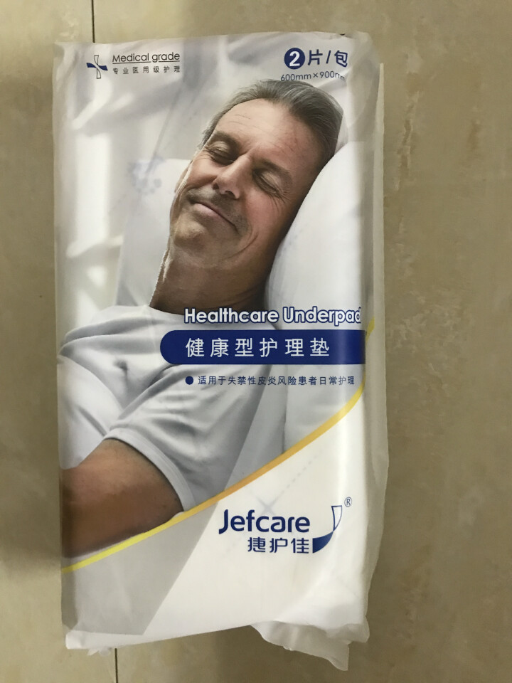 捷护佳Jefcare健康型老人透气尿垫 纸尿裤 尿片 产妇产褥期 成年人 护理垫60*90 2片怎么样，好用吗，口碑，心得，评价，试用报告,第4张