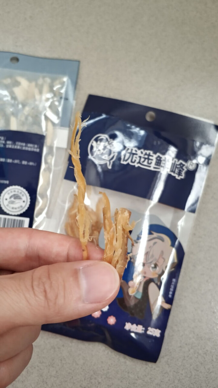 优选鲜峰海鲜零食小鱼干小虾鱿鱼干鱿鱼丝网红零食小吃休闲食品袋装办公室特产即食海味海鲜熟食105g 4种口味各1包怎么样，好用吗，口碑，心得，评价，试用报告,第4张