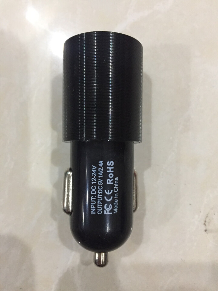 ♥凯迈隆（KMLON）车载点烟器车充  一拖二手机充电器12V/24V通用 双USB口2.4A快充 稳重黑 一拖二2.4A USB快充怎么样，好用吗，口碑，心得,第2张