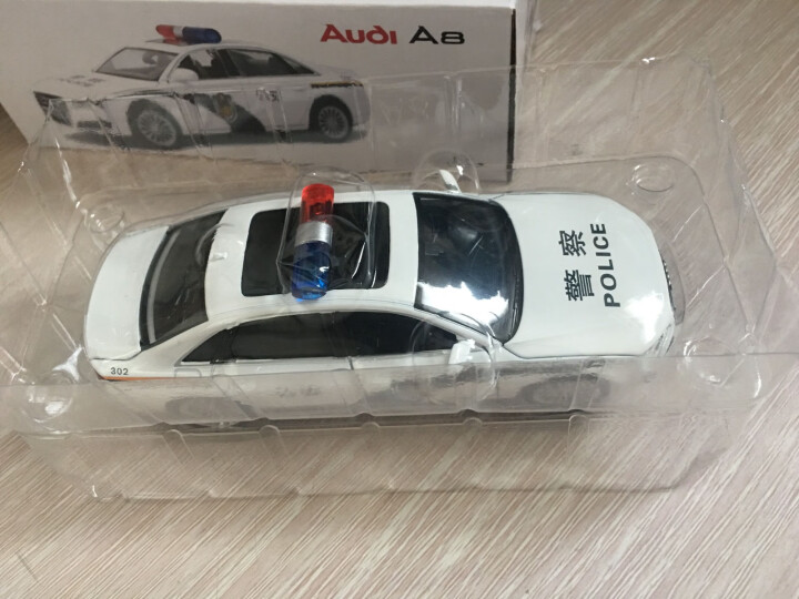 警车玩具合金救护车120奥迪汽车模型1/32仿真合金车模回力小汽车男孩儿童宝宝玩具车1,第3张