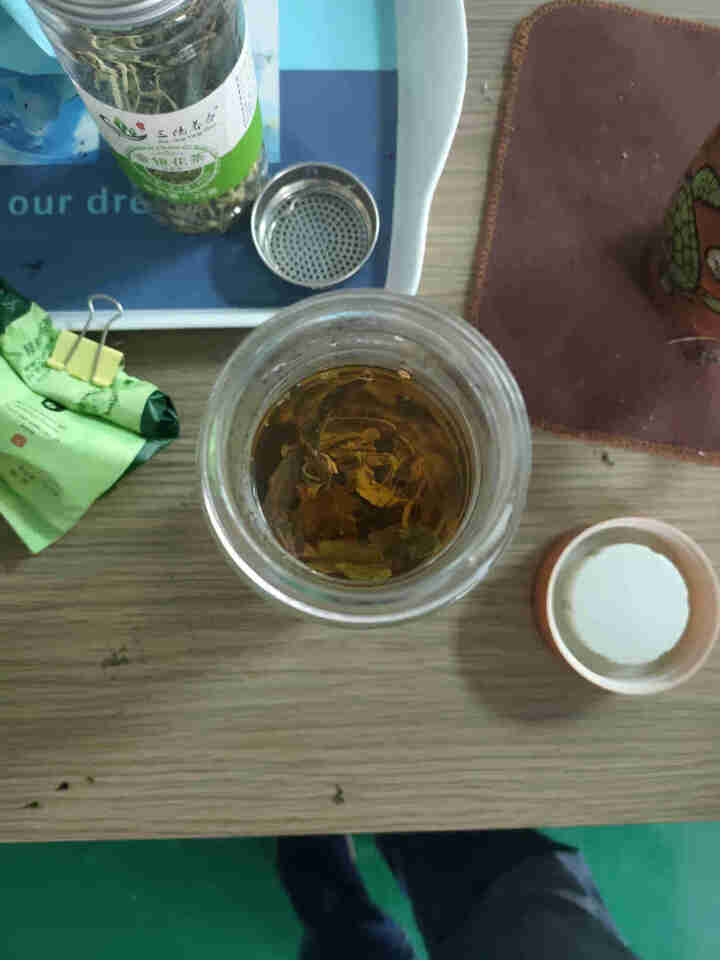 安够茶叶普洱茶生茶古树茶云南大叶种普洱茶云南七子饼勐库冰岛茶 勐库之春 360g生茶 试用8g装怎么样，好用吗，口碑，心得，评价，试用报告,第4张