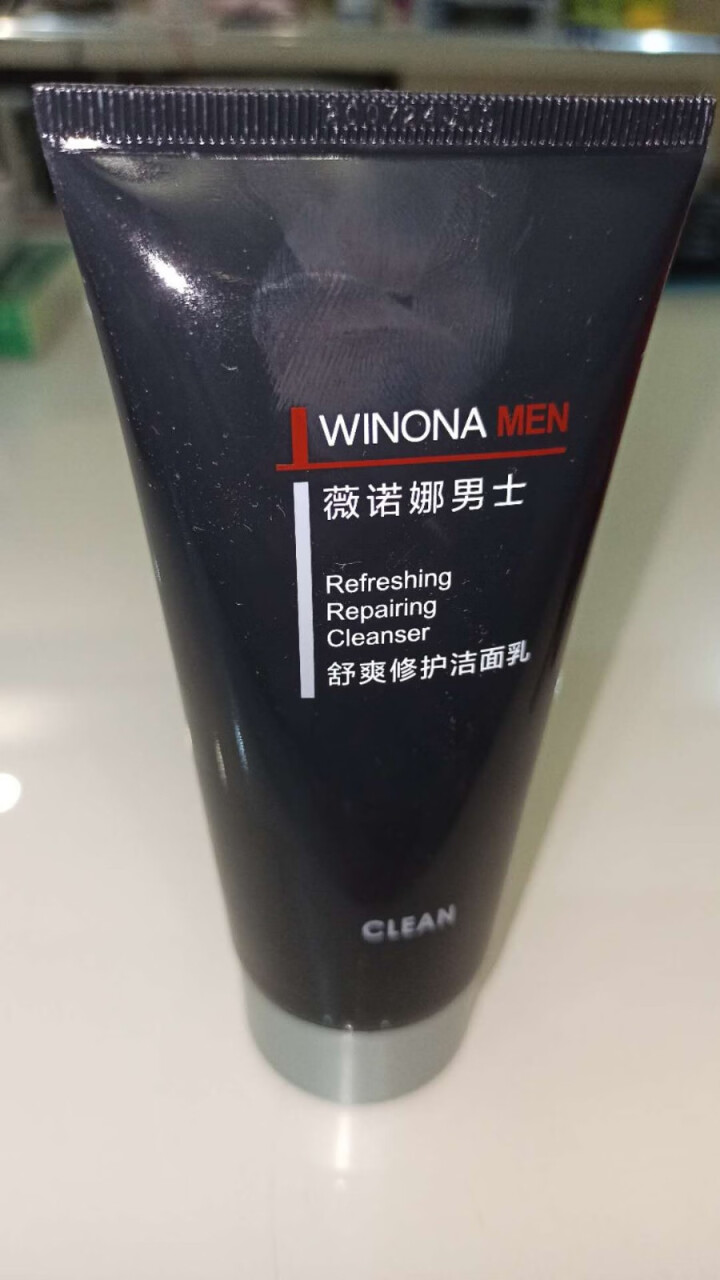 薇诺娜男士（WINONA MEN）舒爽修护洁面乳120g小灰管男士洗面奶控油洁面乳清爽补水保湿温和怎么样，好用吗，口碑，心得，评价，试用报告,第2张