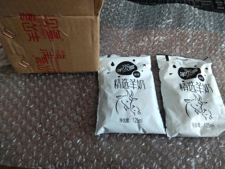 羊贝多精选山羊奶百利包袋装沂蒙液态无膻味非纯羊奶125ml*12袋/箱 试喝装2袋怎么样，好用吗，口碑，心得，评价，试用报告,第2张