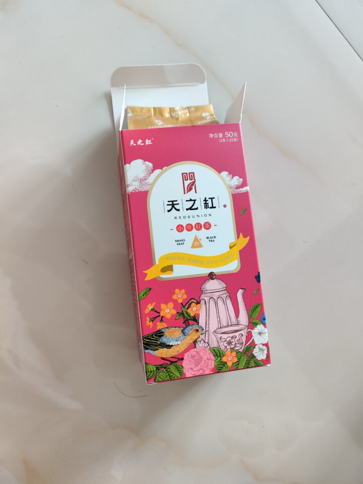 天之红 小叶袋泡茶奶茶原料祁门红茶包三角包小袋装50g怎么样，好用吗，口碑，心得，评价，试用报告,第2张