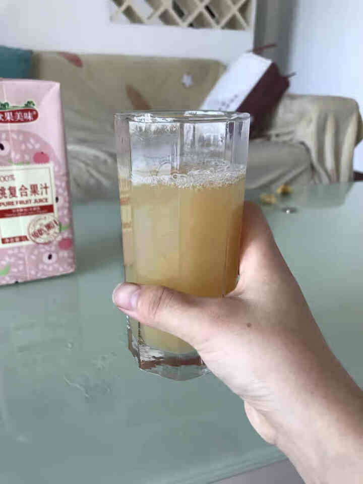 众果美味 100%果汁饮料 鲜果榨汁原浆 无添加UHT高温灭菌 久保水蜜桃1L单盒怎么样，好用吗，口碑，心得，评价，试用报告,第4张