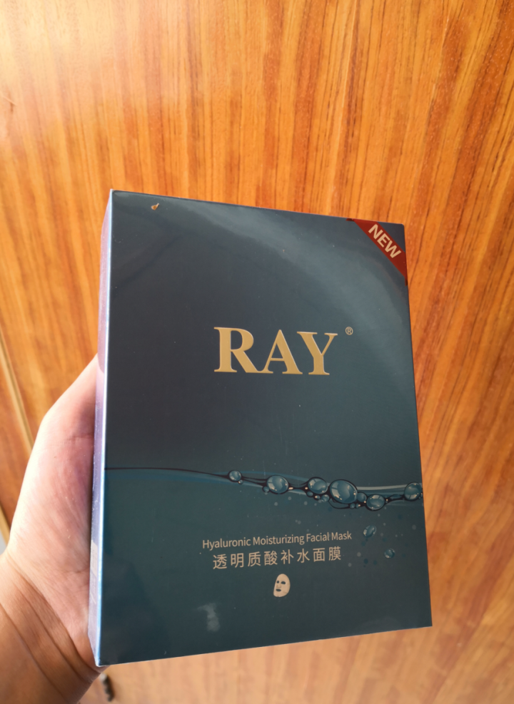 RAY透明质酸补水面膜 蓝色10片/盒 面膜男女 深层补水 净润保湿 紧致滋养 品牌直供 透明质酸补水面膜单盒装怎么样，好用吗，口碑，心得，评价，试用报告,第2张