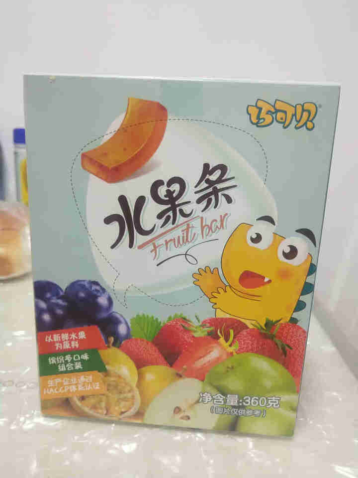 巧可贝水果条什锦四口味组合礼盒装 儿童零食 饭后小食 下午茶点 独立分装水果条 果丹皮儿童零食 水果条什锦装礼盒装【保质期至21年4月】怎么样，好用吗，口碑，心,第2张