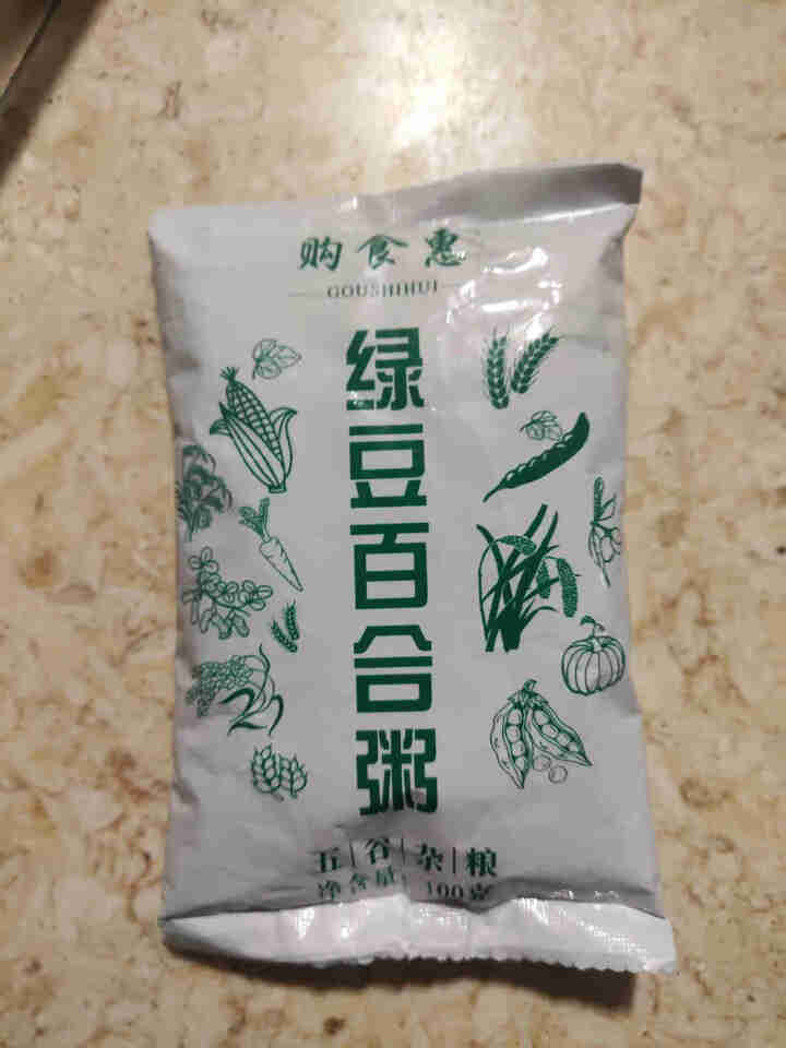 购食惠 绿豆百合粥100g（大米、绿豆、百合）混合粥米粥料五谷杂粮粗粮熬粥怎么样，好用吗，口碑，心得，评价，试用报告,第2张