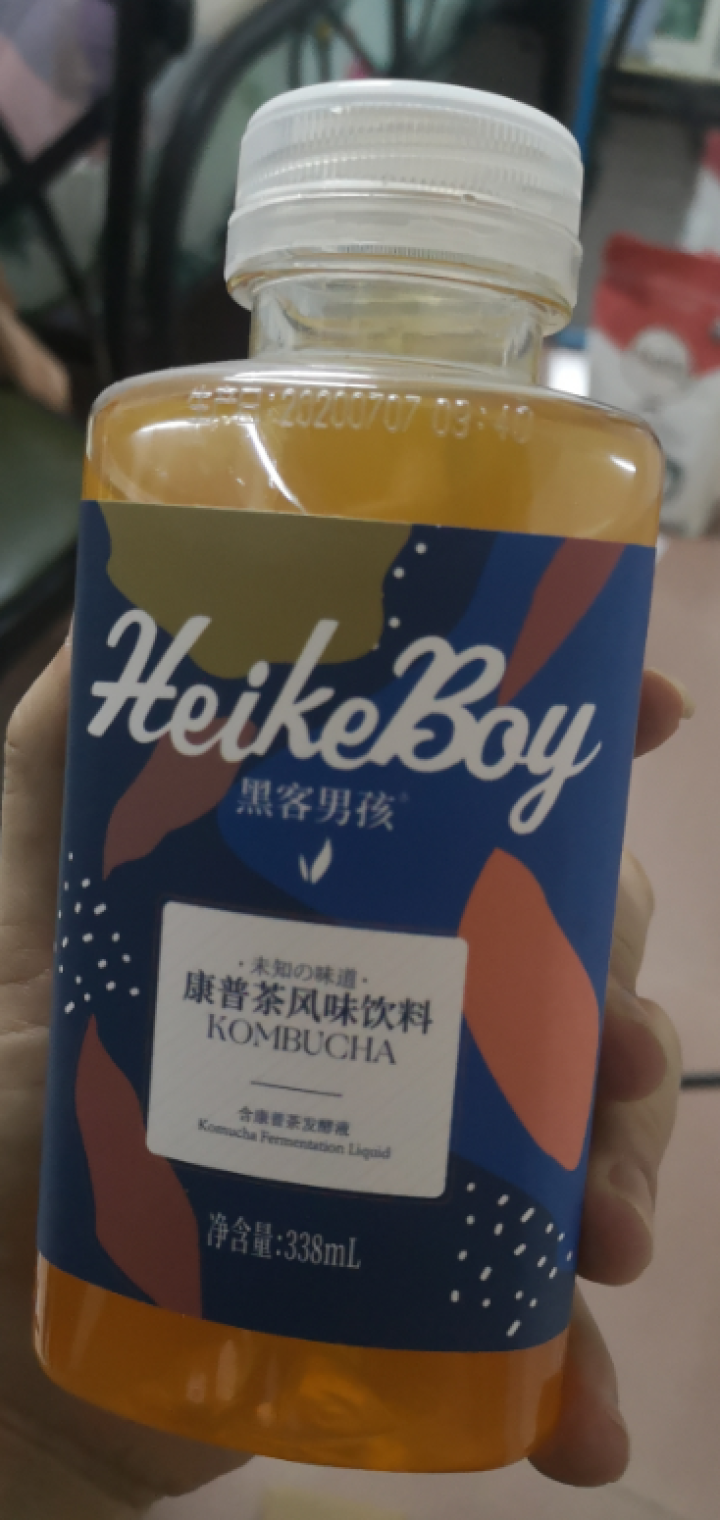 黑客男孩HEIKE康普茶风味饮料红茶菌益生菌风味茶无脂饮品 黑客男孩康普茶1瓶装怎么样，好用吗，口碑，心得，评价，试用报告,第4张