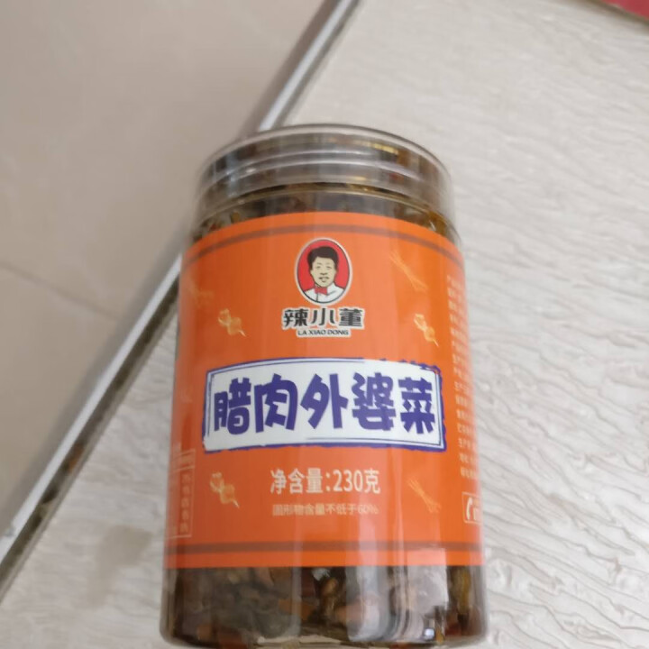 辣小董外婆菜炒腊肉下饭菜湖南特产腊肉外婆菜农家自制咸菜酱菜香辣拌饭酱230g 腊肉外婆菜 230怎么样，好用吗，口碑，心得，评价，试用报告,第2张