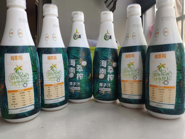 爱上椰海南新鲜萃榨椰子汁1.25升*6瓶 植物蛋白饮料饮品 椰奶海南生榨正宗椰子汁大瓶整箱怎么样，好用吗，口碑，心得，评价，试用报告,第3张