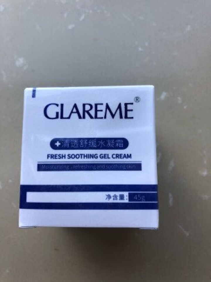 格莱蜜(GLAREM）清透舒缓水凝霜 敏感肌肤专用护肤品面霜乳液 舒缓修护泛红血丝 呵护角质薄激素脸 面霜45g怎么样，好用吗，口碑，心得，评价，试用报告,第2张