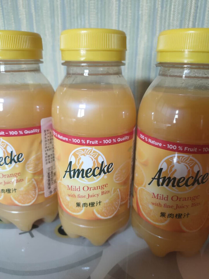 爱美可（Amecke）德国进口橙汁饮料 100%鲜榨德国原装进口250ml*6瓶 果肉橙汁 250ml*6瓶怎么样，好用吗，口碑，心得，评价，试用报告,第2张