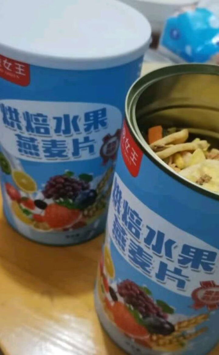 女王（两罐装）水果麦片 坚果麦片 燕麦片混合坚果水果烘焙麦片 可干吃即食营养早餐 烘焙水果可干吃（2罐共2斤））怎么样，好用吗，口碑，心得，评价，试用报告,第3张