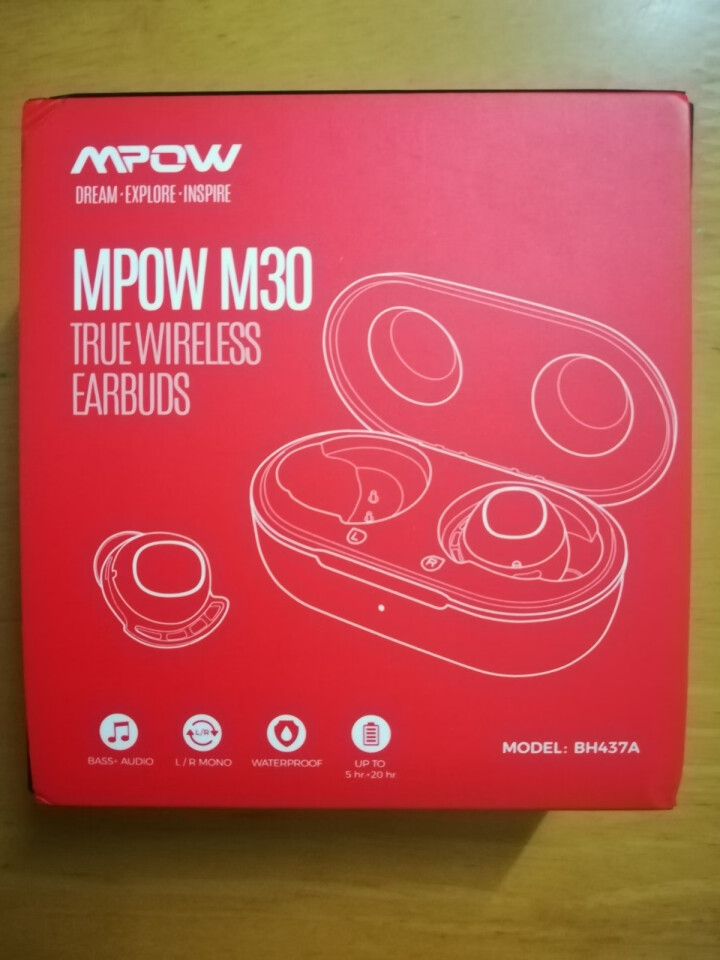 MPOWPRO 真无线蓝牙耳机入耳式双耳 隐形防水降噪运动跑步通用 于苹果华为手机 黑色怎么样，好用吗，口碑，心得，评价，试用报告,第2张