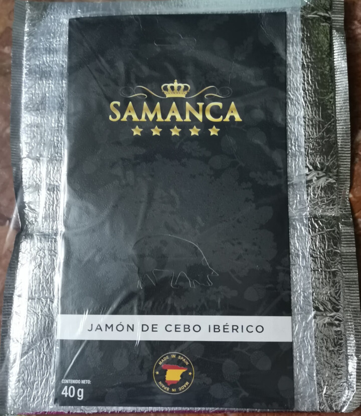 萨曼卡SAMANCA 西班牙伊比利亚黑猪 火腿切片 后腿 白标 40g 原装进口  即食怎么样，好用吗，口碑，心得，评价，试用报告,第2张