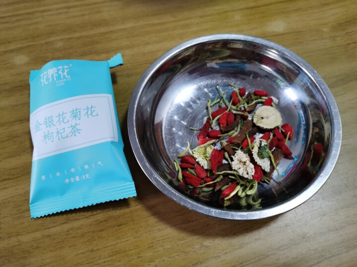 花养花 金银花菊花枸杞茶 菊花茶牛蒡根金银花养生茶泡水喝的袋泡茶 80g怎么样，好用吗，口碑，心得，评价，试用报告,第3张