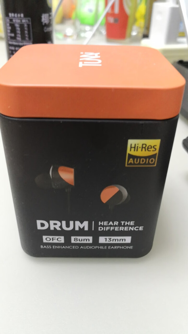 TUNAI Drum重低音HiFi发烧耳机3d立体声环绕耳塞入耳式大声场降噪耳线 活力橙 Drum太鼓入耳式耳机怎么样，好用吗，口碑，心得，评价，试用报告,第3张