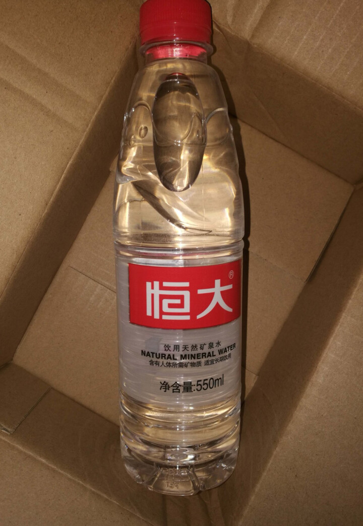 【整箱买一送一】恒大 天然矿泉水饮用水瓶装水非纯净水 550ml*1瓶（样品不售卖）怎么样，好用吗，口碑，心得，评价，试用报告,第4张