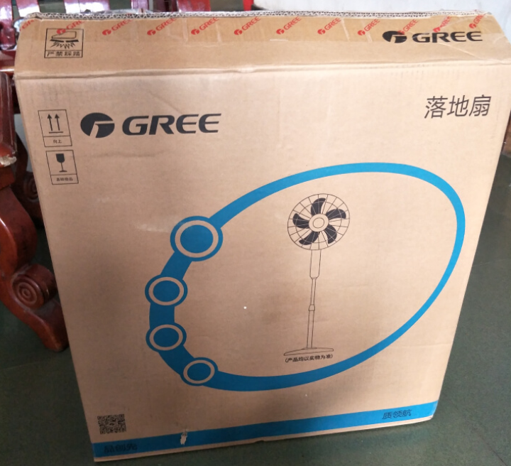 格力（GREE）电风扇家用机械宿舍学生立式风扇办公室摇头五叶静音定时台式节能落地扇 FD,第2张