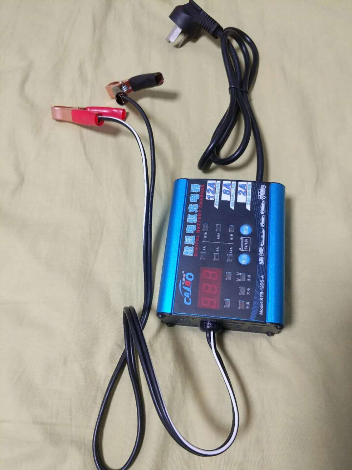 卡途宝全自动汽车电瓶充电器12v6v智能LED数显脉冲修复12A摩托车电瓶车大电流铝合金 智能数显怎么样，好用吗，口碑，心得，评价，试用报告,第3张