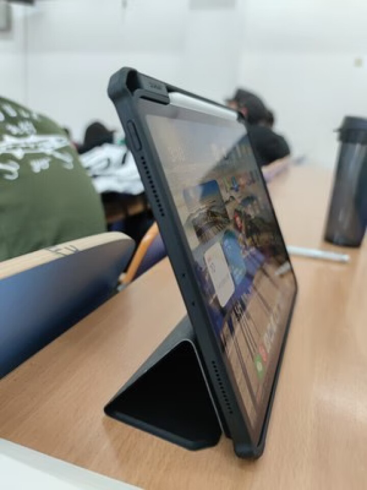 讯迪 ipad pro保护套2020款硅胶air4/3防摔ipad8/7翻盖带笔槽防弯mini5/4 iPad Pro 18/20款【11英寸,第2张