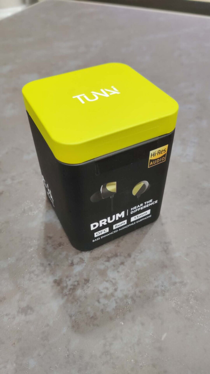 TUNAI Drum重低音HiFi入耳式耳机13mm大驱动单元有线耳塞游戏降噪耳线带麦电脑耳机 卡其金 Drum太鼓入耳式耳机怎么样，好用吗，口碑，心得，评价，,第2张