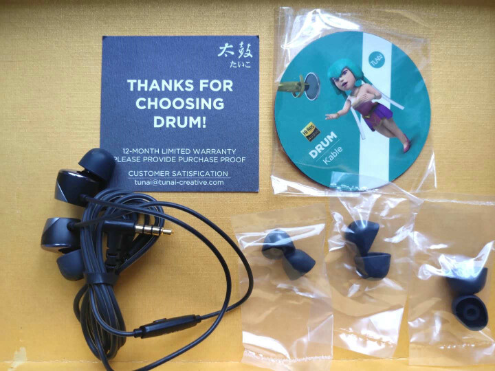 TUNAI Drum重低音HiFi入耳式耳机13mm大驱动单元有线耳塞游戏降噪耳线带麦电脑耳机 流光银 Drum太鼓入耳式耳机怎么样，好用吗，口碑，心得，评价，,第5张