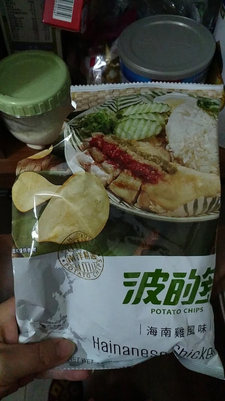 台湾进口食品 华元咸蛋黄风味薯片54g 办公室膨化食品休闲零食薯片特产小吃 海南鸡风味怎么样，好用吗，口碑，心得，评价，试用报告,第3张