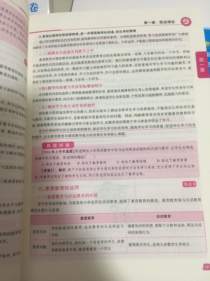 山香国家教师考试小学教师资格证考试用书2020小学综合素质和教育教学知识与能力教材及历年真题怎么样，好用吗，口碑，心得，评价，试用报告,第4张