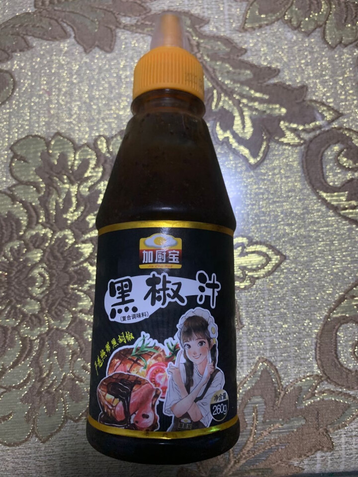 加厨宝 低脂黑椒汁番茄沙司 黑胡椒酱低卡番茄酱挤压瓶轻卡健身西餐牛排意面肉酱拌面酱薯条调味酱 黑椒汁260g*一支装怎么样，好用吗，口碑，心得，评价，试用报告,第2张