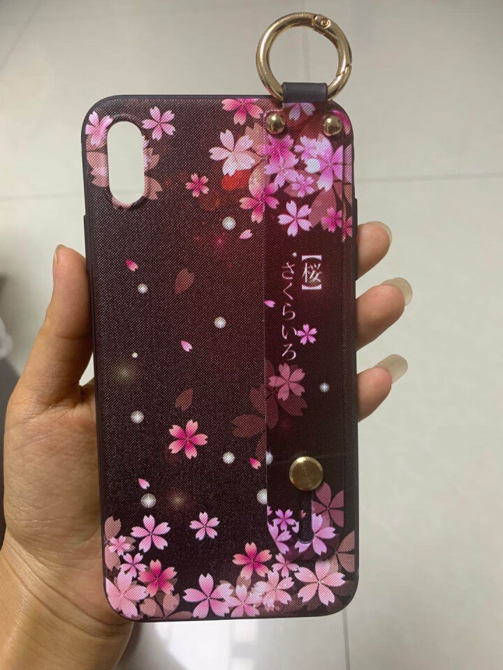 厉品  iPhone 11pro max手机壳xs网红xr腕带斜挂绳x苹果8p女款7plus软保护套 樱字飞花+长短挂绳一对 iphone 11怎么样，好用吗，,第3张