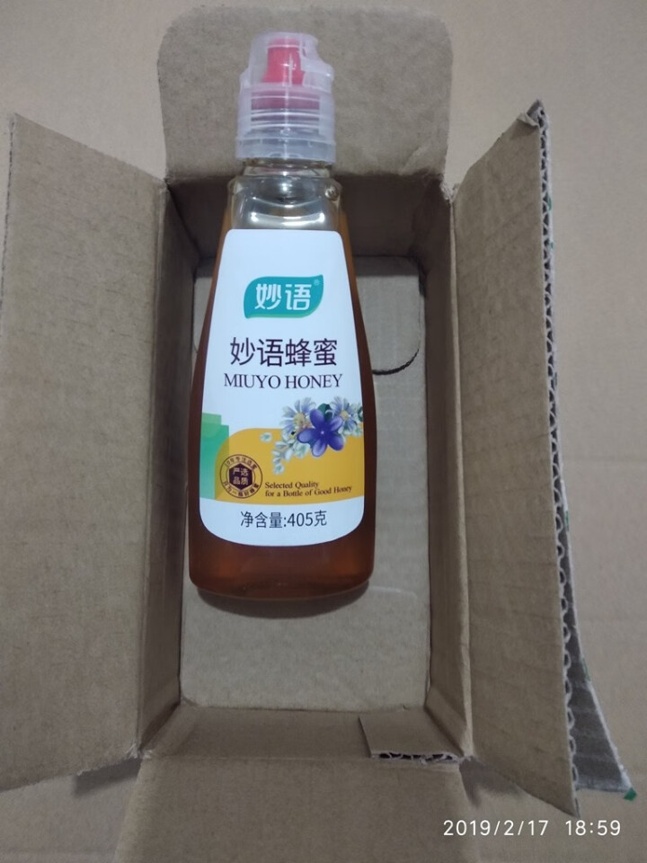 妙语（MiuYo）纯净天然农家自产土取蜂蜜 405g*1瓶怎么样，好用吗，口碑，心得，评价，试用报告,第2张