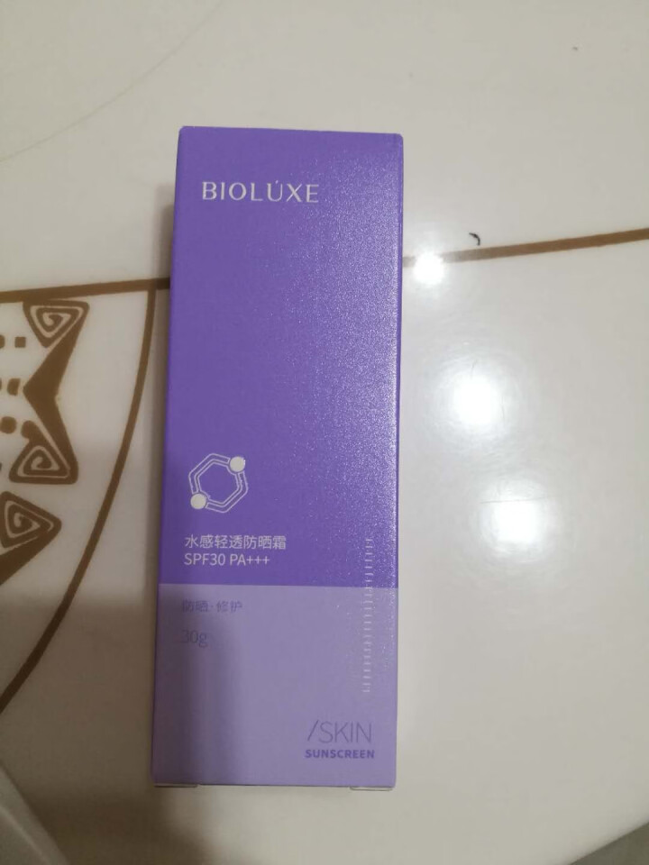 BIOLUXE贝露丝水感轻透户外防晒霜面部舒缓修护敏感肌可用女30PA+++正品怎么样，好用吗，口碑，心得，评价，试用报告,第2张