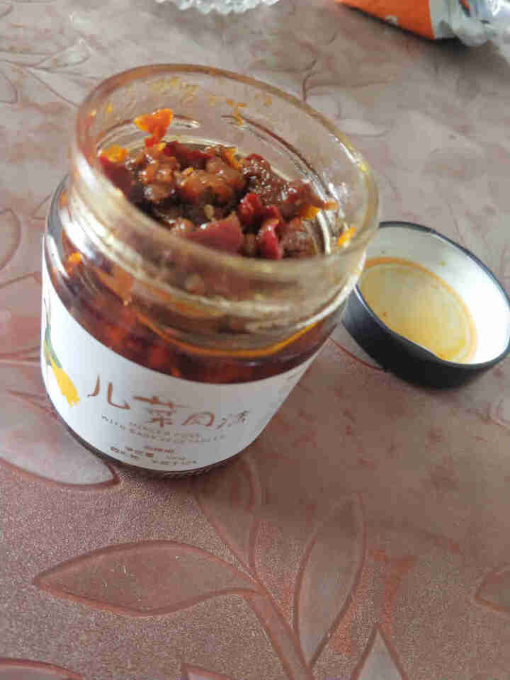 味青春辣椒酱 下饭菜牛肉酱调味酱炒菜拌饭拌面 【新品】儿菜肉沫100g怎么样，好用吗，口碑，心得，评价，试用报告,第4张