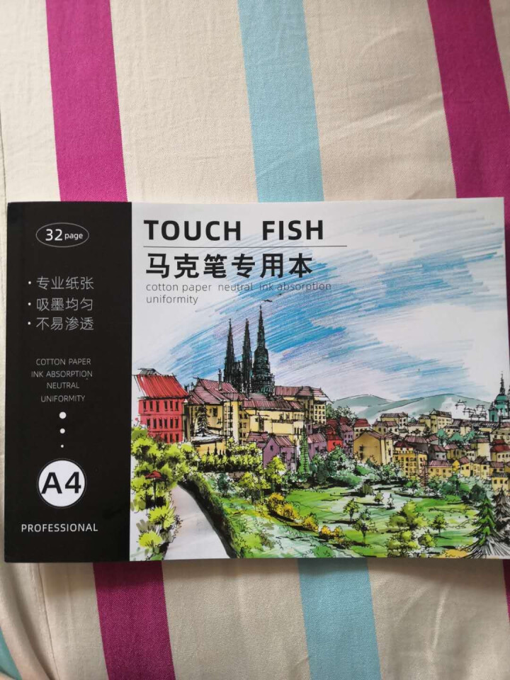 TouchFish马克本马克笔专用纸 a3 A4绘画本学生动漫手绘临摹写生人物上色画本 升级款马克本A4【保证不透】怎么样，好用吗，口碑，心得，评价，试用报告,第2张