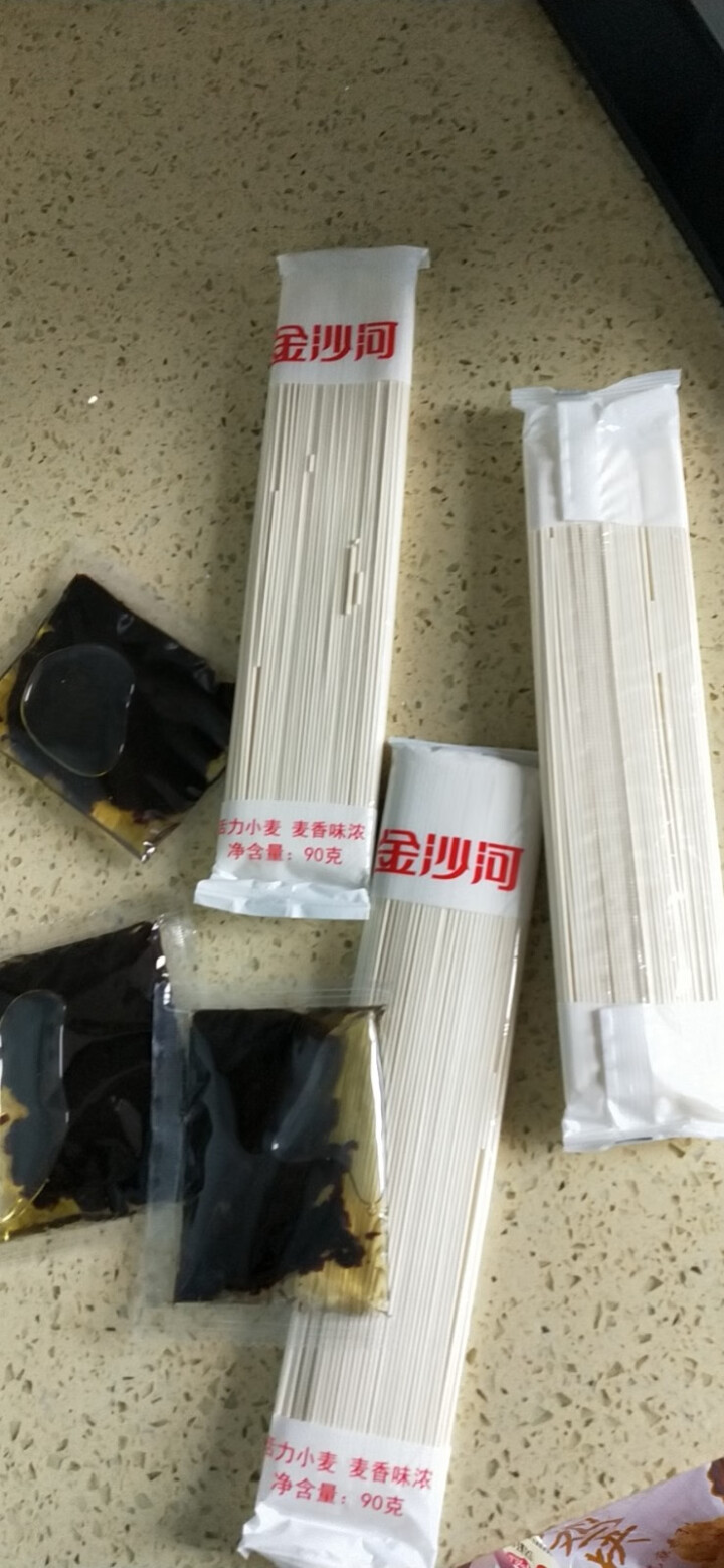 金沙河葱油拌面 非油炸 方便速食 三联包 90g*3包含酱包怎么样，好用吗，口碑，心得，评价，试用报告,第2张