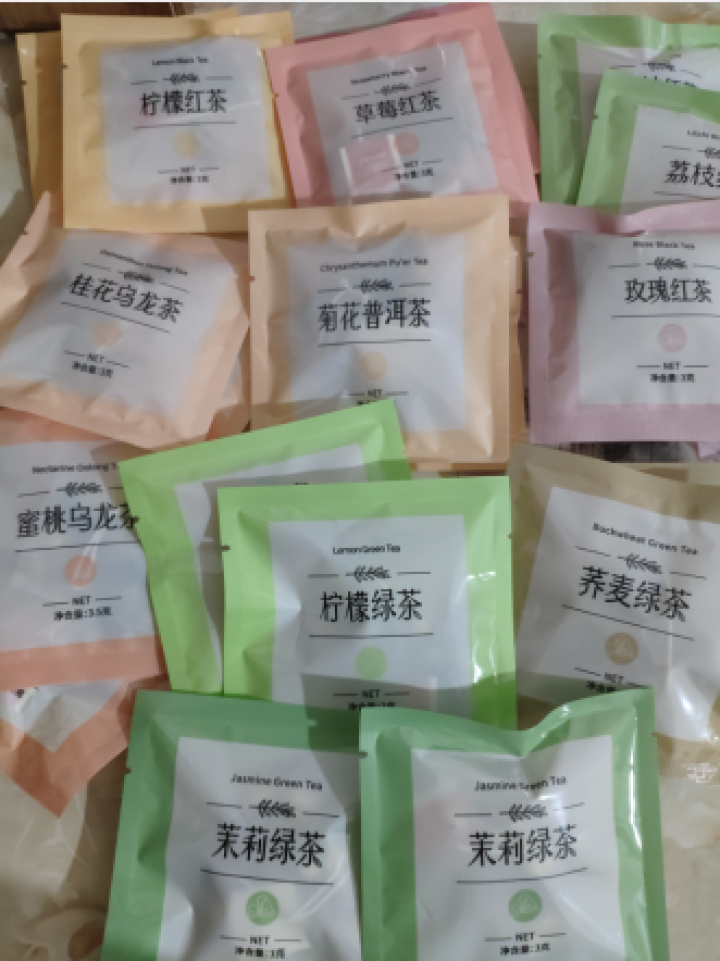 立尚 缤纷组合茶蜜桃乌龙茶桂花玫瑰红茶茉莉绿茶菊花普洱茶水果茶果粒茶花果冷泡茶三角包袋泡茶20袋/盒怎么样，好用吗，口碑，心得，评价，试用报告,第3张