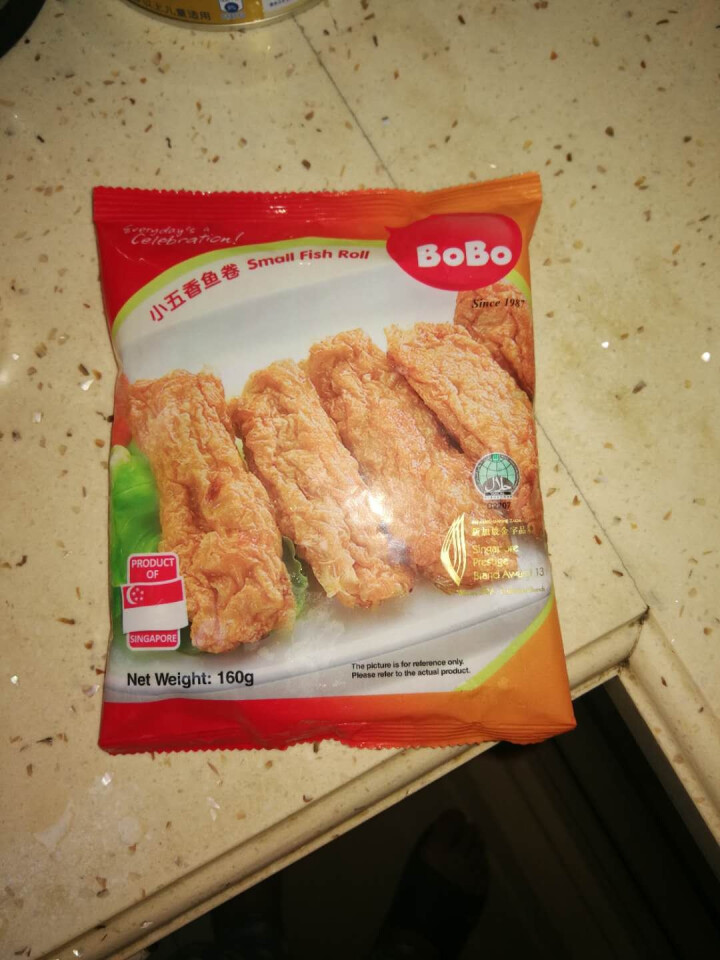 波波（BOBO）新加坡进口 小五香鱼卷 160g  烧烤食材 火锅食材怎么样，好用吗，口碑，心得，评价，试用报告,第2张