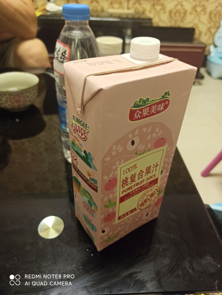 众果美味 100%果汁饮料 鲜果榨汁原浆 无添加UHT高温灭菌 久保水蜜桃1L单盒怎么样，好用吗，口碑，心得，评价，试用报告,第3张