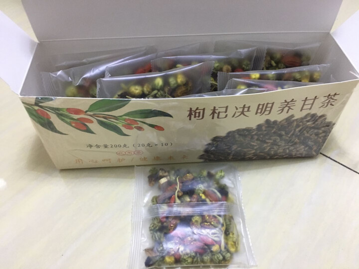 菊花决明子茶枸杞金银花牛蒡根茶 一盒装怎么样，好用吗，口碑，心得，评价，试用报告,第3张