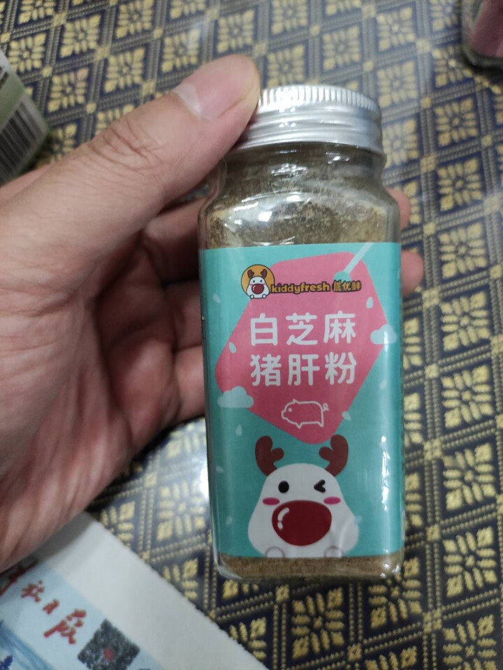 鹿优鲜 白芝麻猪肝粉 宝宝辅食儿童辅食伴餐粉黑芝麻虾皮粉调味粉拌饭料 猪肝粉+虾皮粉怎么样，好用吗，口碑，心得，评价，试用报告,第3张